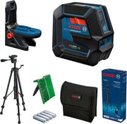 Laser GCL 2-50 G - Laser verde - per interni - supporto RM 10 - treppiede BT 150 - portata visiva fino a 15 m - alimentazione 4 x batterie AA - confezione a cartone