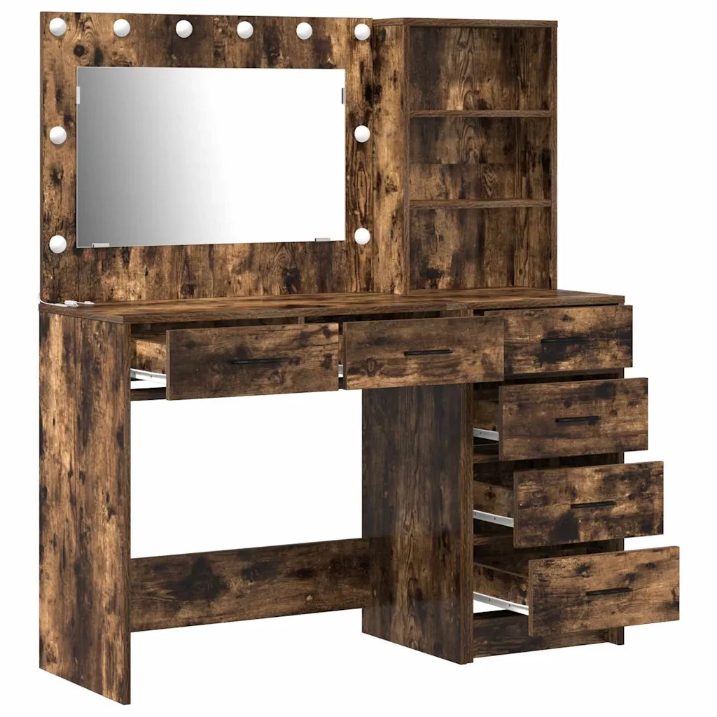 Toeletta | Tavolo da Trucco Marrone 78.5 x 41 x 135 cm Legno multistrato