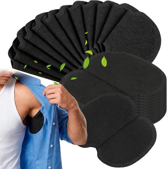 Asciugamani per asciugare il sudore 60 pezzi - Asciugamani per ascelle - Assorbenti - Tessuto non tessuto - Uomo/Donna - 12 cm x 8,2 cm - Ascelle protettive