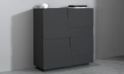 Madia Alta 4 Ante PONGO – 120x44x126 cm, Design Moderno, Made in Italy