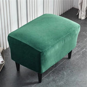 Ottomana Premium - Hoes per piedi in ottomana con fodera in spandex stretch - verde scuro - impermeabile - rimovibile - lavabile