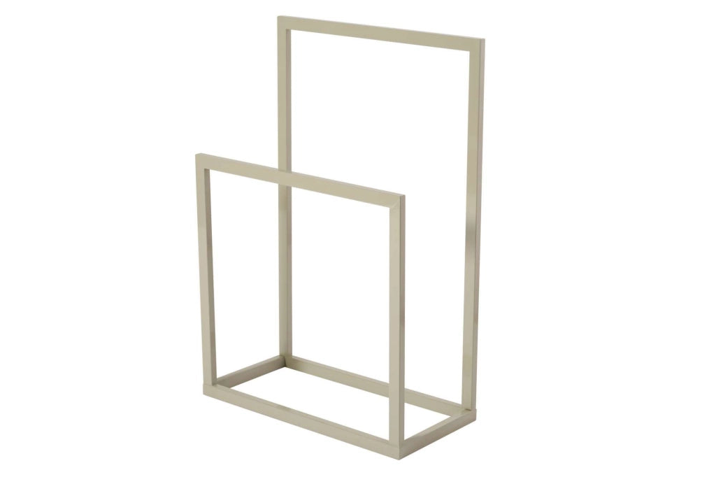 Portasciugamani in metallo "Gediz" - 25 x 60 x 90 cm - Taupe
