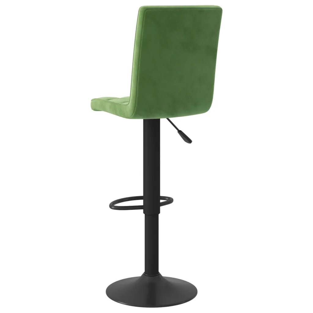 vidaXL Sgabelli da Bar 2 pz Verde Scuro in Velluto