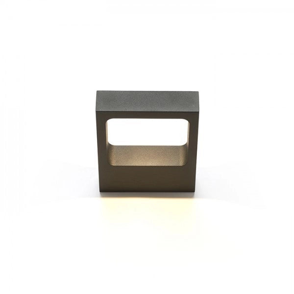Faretto LEA da parete nero 230V LED 6W 3000K