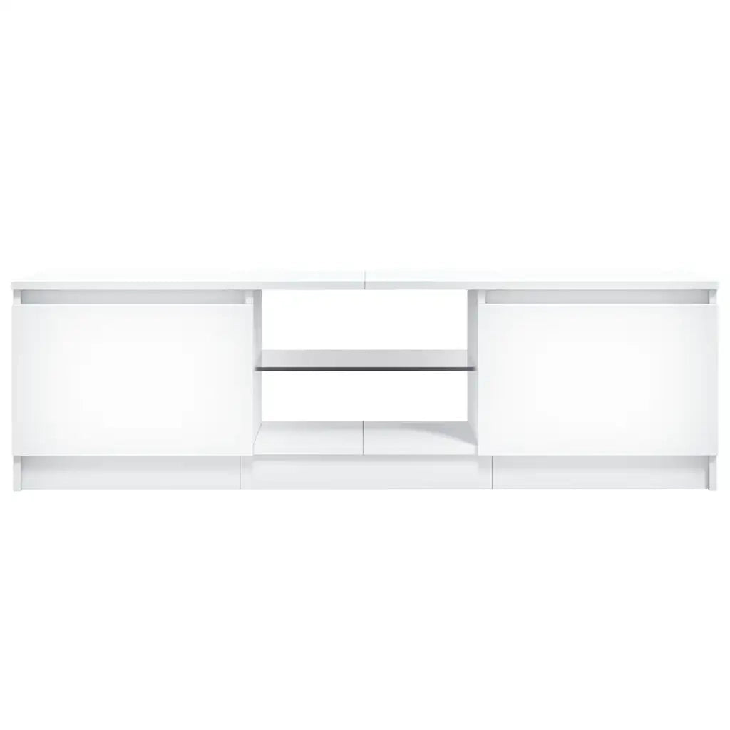 Mobile Porta TV con Luci LED Bianco 120x30x36 cm 804283