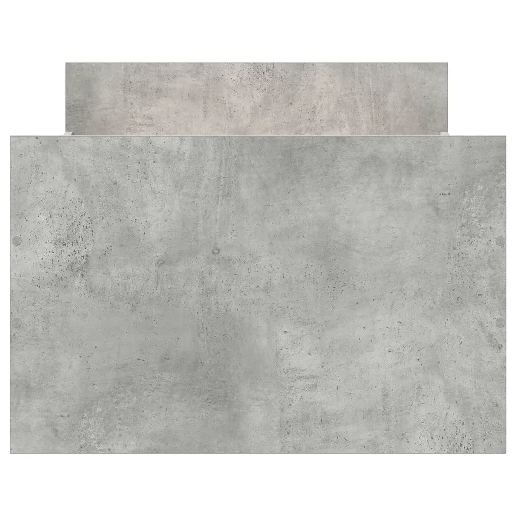 Giroletto con Testiera e Pediera Grigio Cemento 75x190 cm 3203820