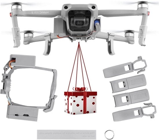 Drone Drop Device Systeem con Sostegno di Atterraggio per Pescatori e Matrimoni - Adatto per DJI MAVIC AIR 2