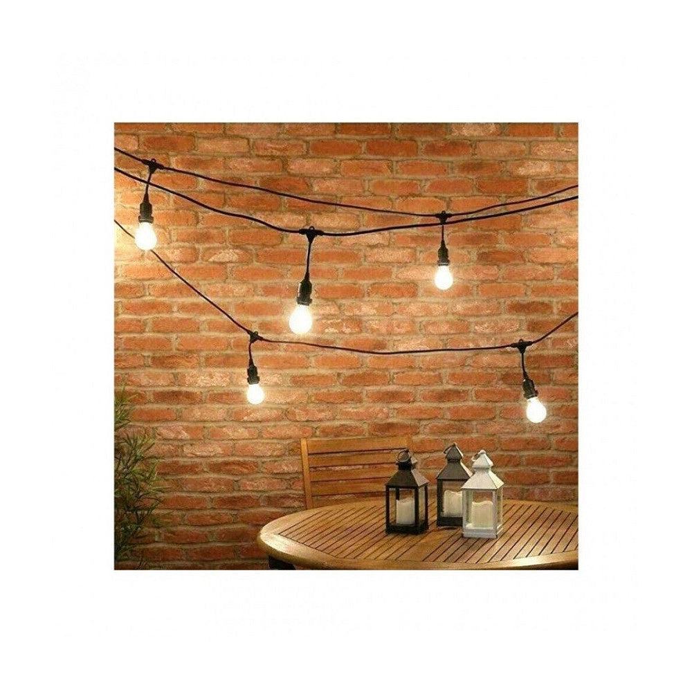 Trade Shop - Catena Luminosa Esterno Ip44 Cordoniera Portalampada A Cascata 10xe27 11mt St-ap -