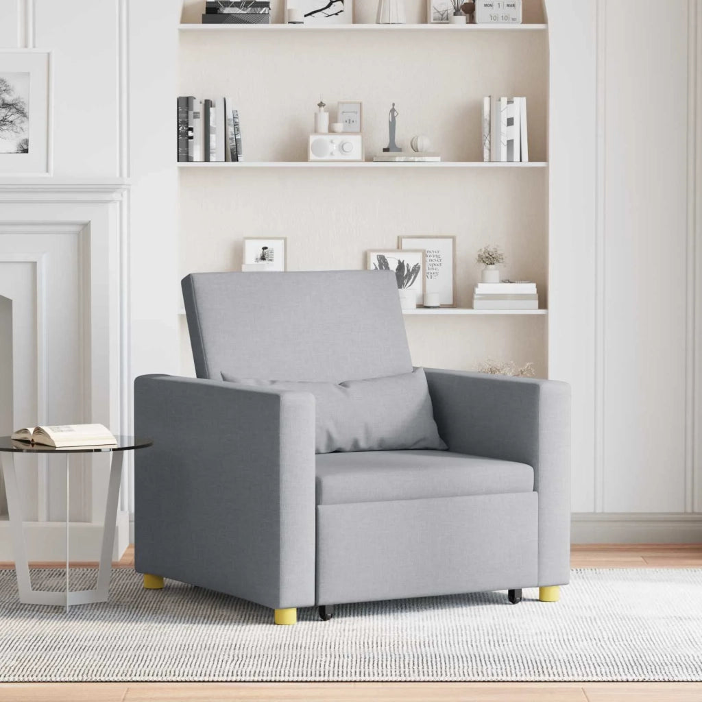 Divano letto estraibile singolo Grigio chiaro 90 x 165 x 87 cm 42002684