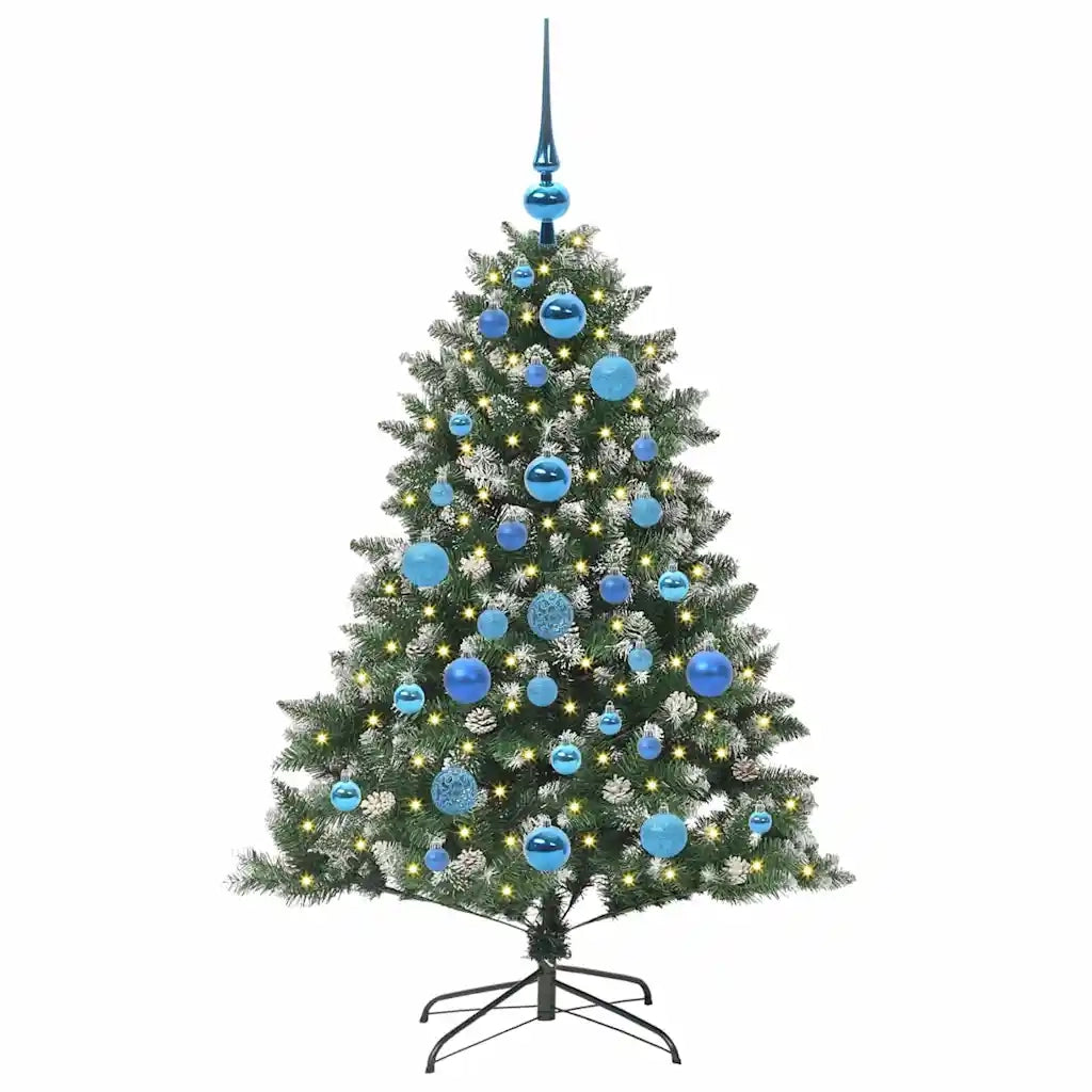 Albero di Natale artificiale con 150 LED Verde 120 cm 3395216
