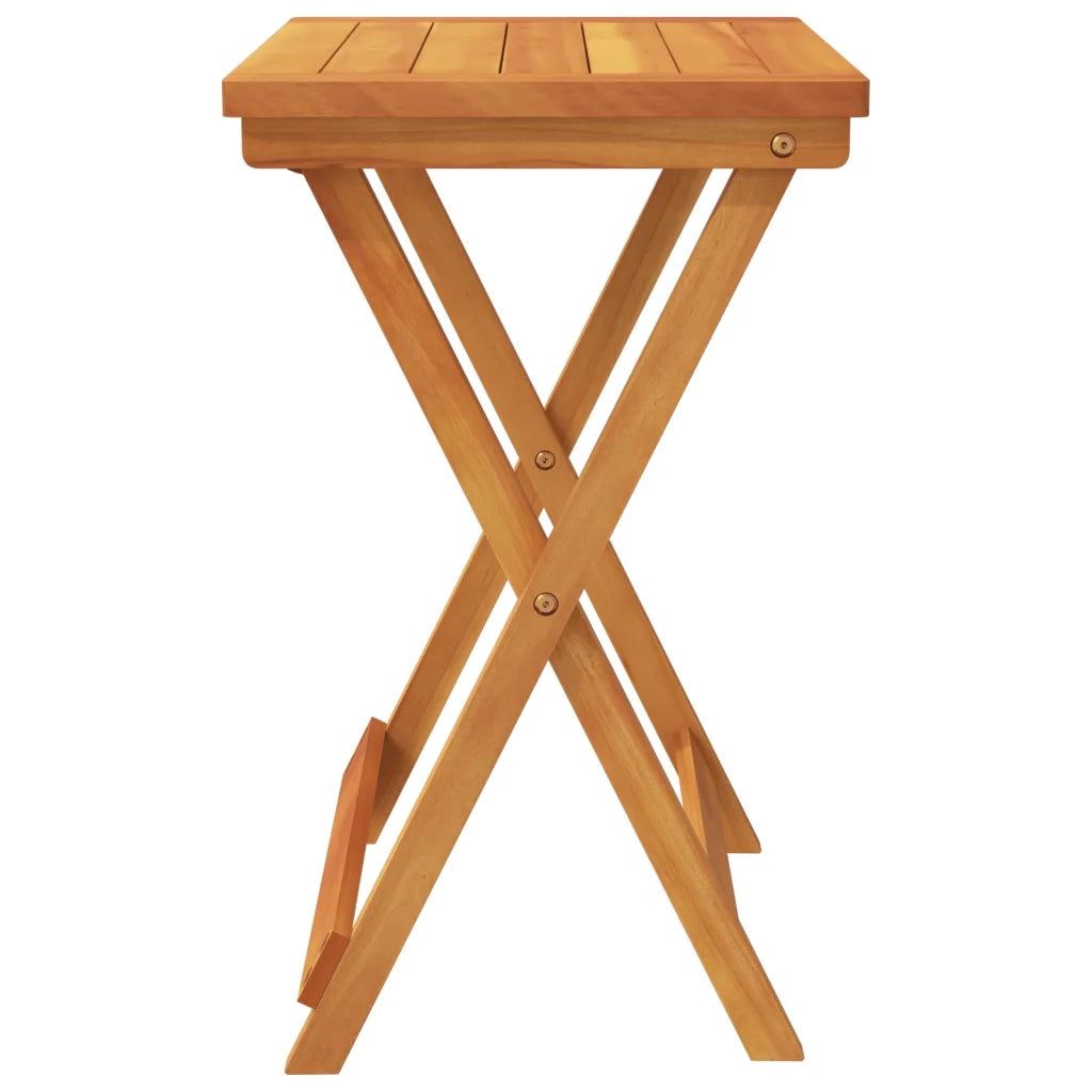 Tavolo da Giardino Pieghevole 50x36x60 cm Legno Massello Acacia 364895