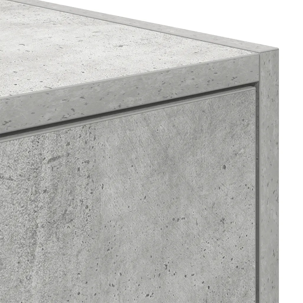 Mobile per TV Grigio Cemento 80x31x25,5 cm Legno Multistrato 861514