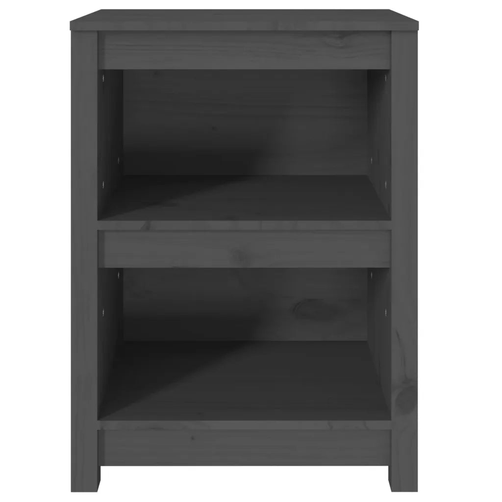 Libreria Grigia 50x35x68 cm in Legno Massello di Pino 821701