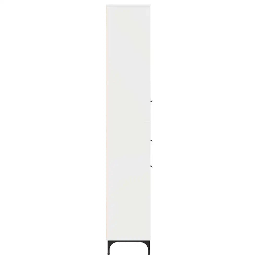 Mobile da Bagno con cassetto Bianco Lucido 31,5 x 33 x 190 cm