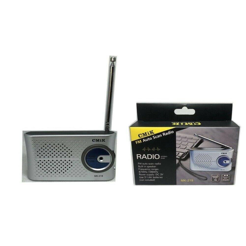 Trade Shop - Mini Radio Fm Mk-219 Radiolina Lettore Stereo Auto Scan Portatile -