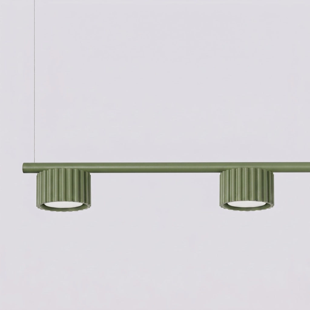 Lampadario AURA 4 verde oliva Gx53