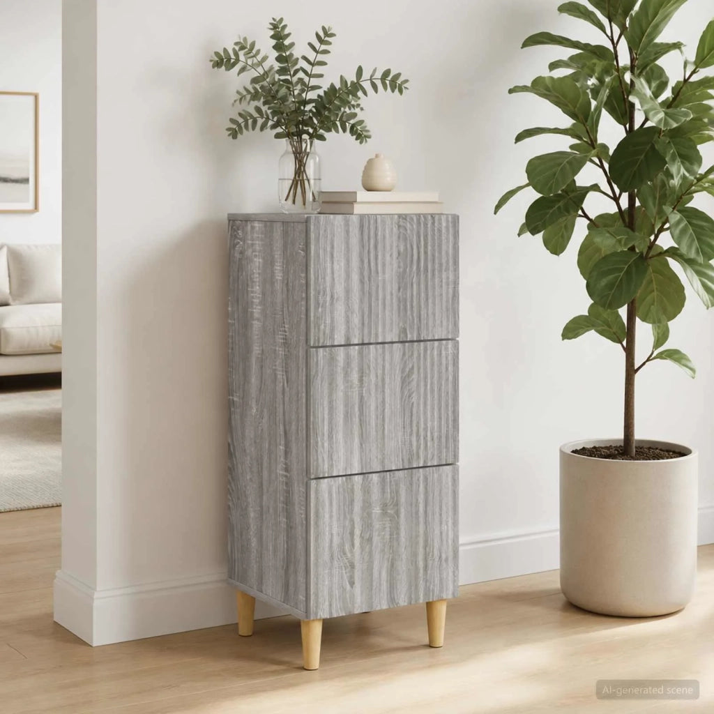Mobile con Cassetti Grigio Sonoma 33 x 34,5 x 90 cm 894621