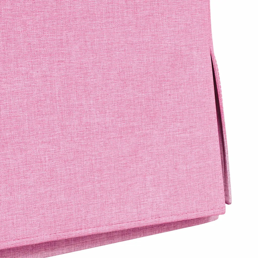 Sedie da pranzo 2 pcs Rosa 57 x 67 x 98 cm Tessuto