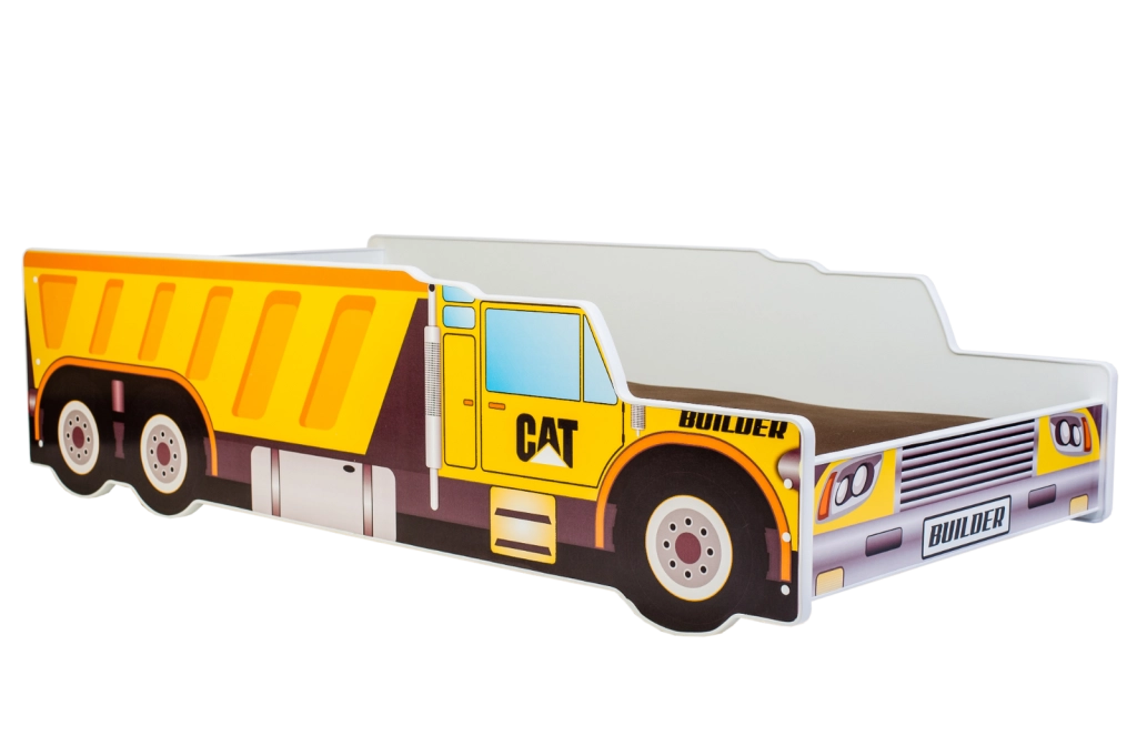 Letto-carrozzina per bambini 140x70 con materasso-Camion ribaltabile