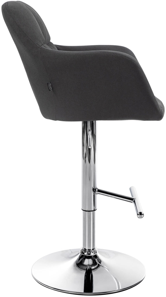 Barhocker Natoma Stoff chrom