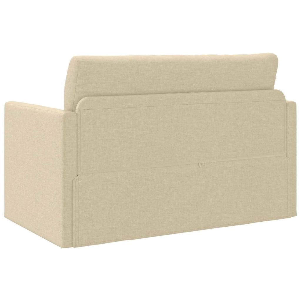 Divano letto 110cm Crema Tessuto 4106697