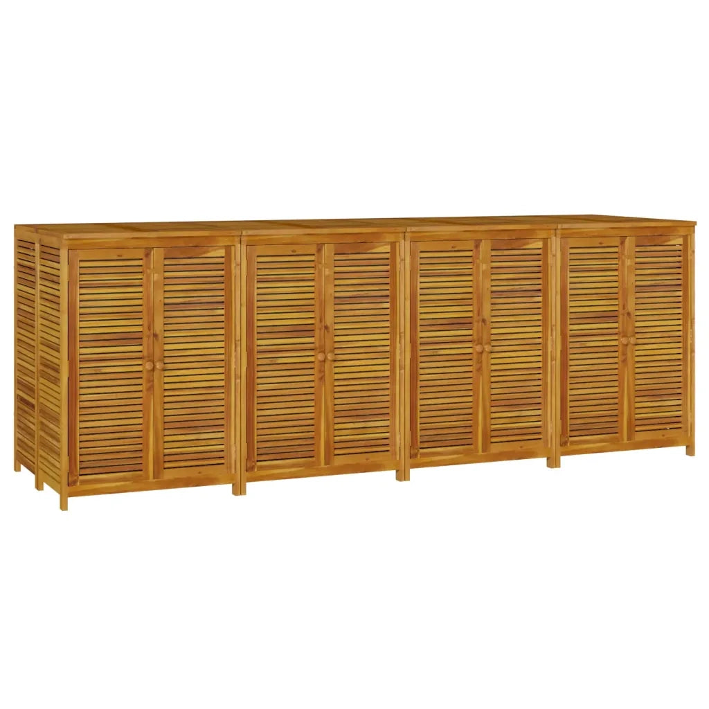 Contenitore da Giardino 280x87x104 cm Legno Massello di Acacia 3155244