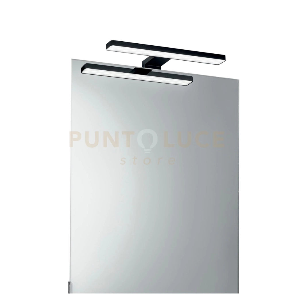 APPLIQUE LED CRUISE  NERO FISSAGGIO PARETE E SPECCHIO 5,2W 550LM 4000K IP44 28x8x11CM