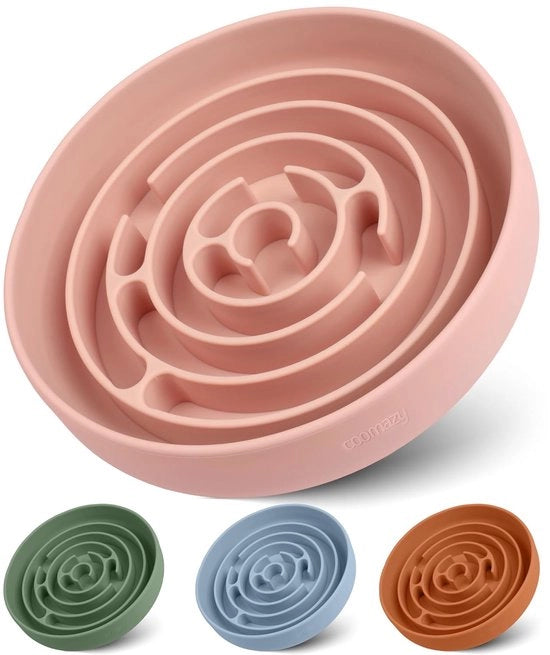 Compartimento per cani in silicone con morsetto - sicuro e igienico - 1 pezzo - blu - 100% commestibile