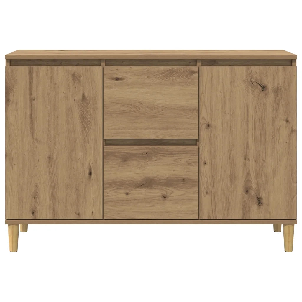 Credenza Rovere Artigianale 102x35x70 cm in Legno Multistrato 856485
