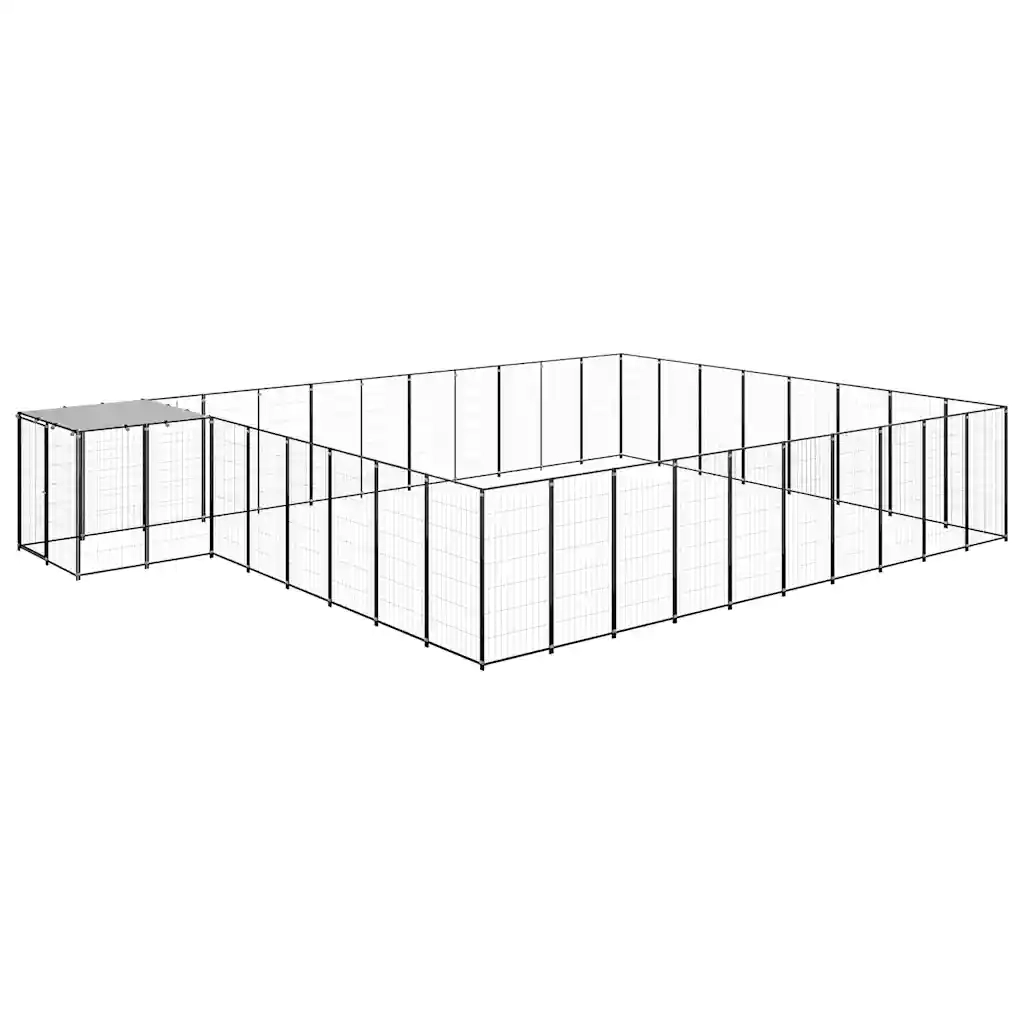 Gabbia per Cani Nera 25,41 mÂ² in Acciaio   cod mxl 36996