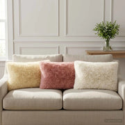 Cuscino con cuscino HEERLEN 2 pz Bianco Fleece PV 927644