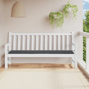 Cuscino per Panca Nero 200x50x4 cm in Tessuto Oxford 47613