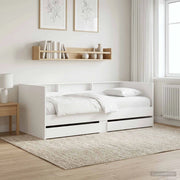 Daybed con cassetto con lo scaffale Bianco Legno ingegnerizzato 3429637