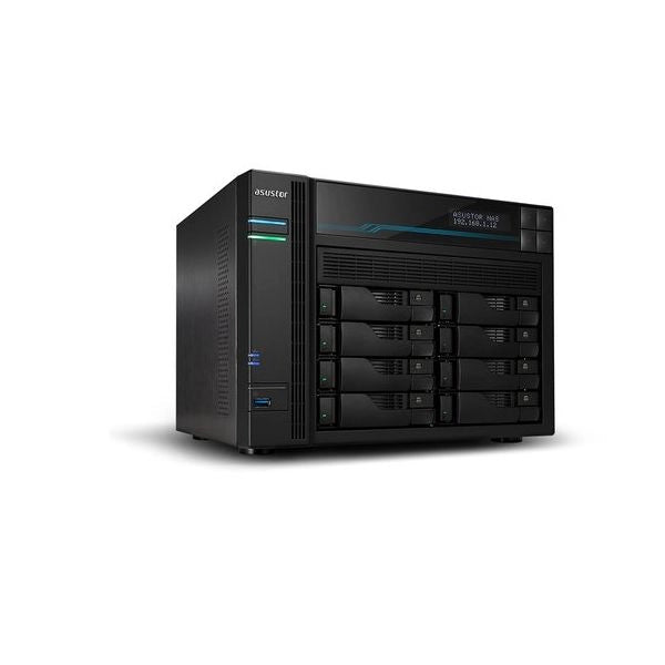 Asustor nas tower 8 bay + 2x m.2 pcie/sata, intel atom c3538 4core, 8gb (32gb max) , 2.5 gbe x2, usb 3.2 x2 .. as6508t