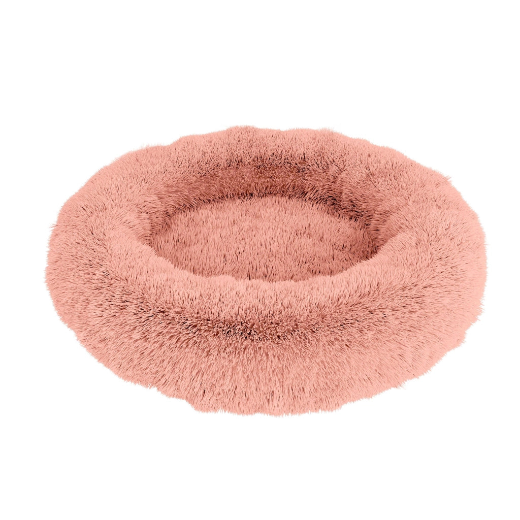 Cuccia per Cani e Gatti Ø60 cm in Poliestere Rosa
