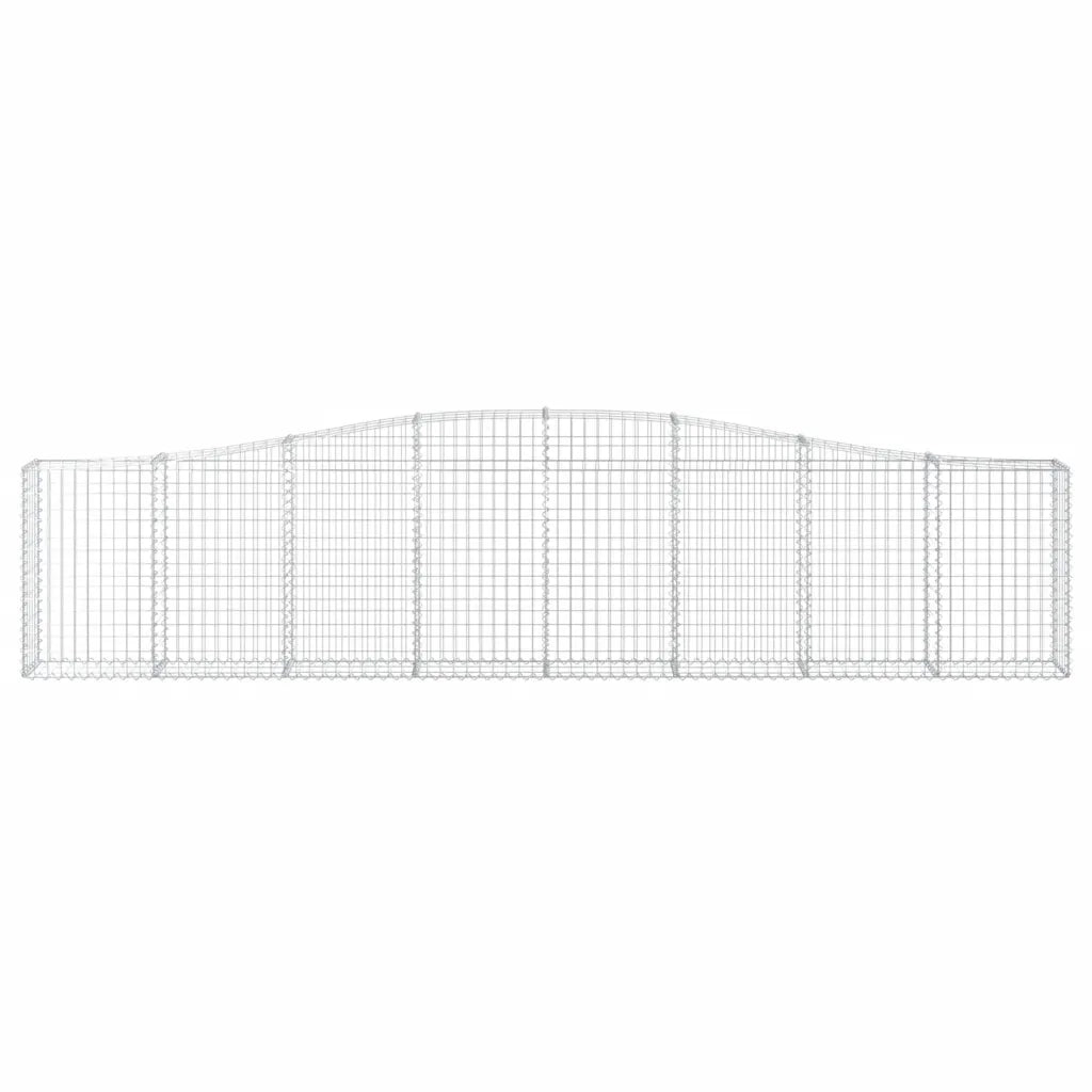 Cesti Gabbioni ad Arco 5 pz 400x30x80/100 cm Ferro Zincato
