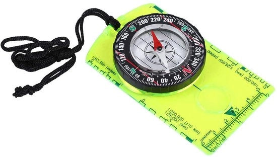 Compasso per l'Outdoor - Leggero e Improntuabile - Ideale per Escursionismo e Campeggio - Manuale e Portatile
