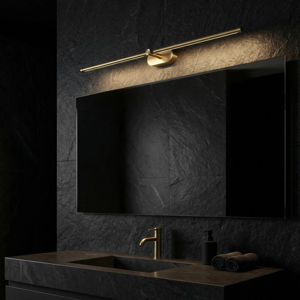 Applique Da Bagno Led APP1894-1W 80 Cm Brush Gold