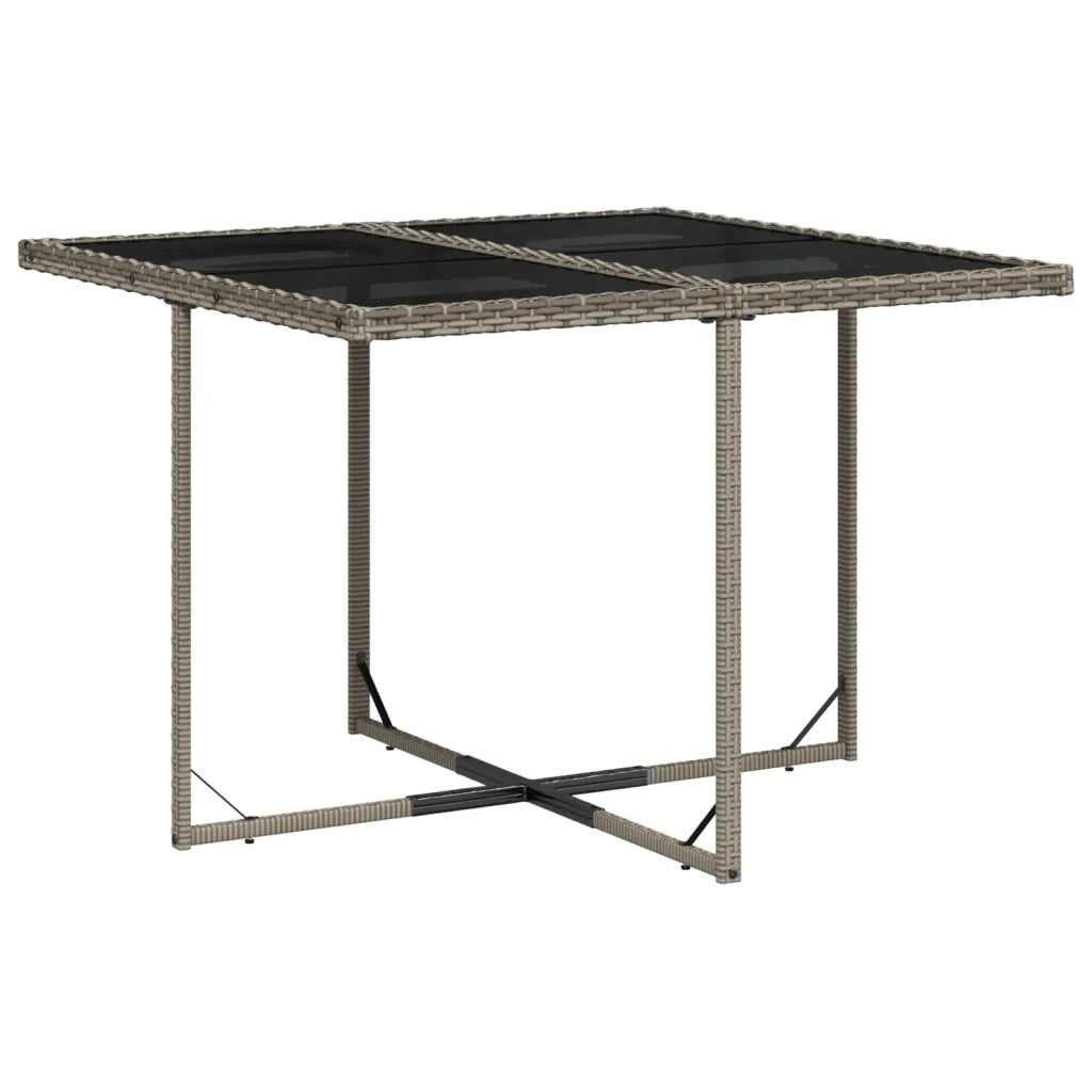 Set da pranzo da giardino da 9 pz con Cuscini in Polyrattan Grigio 3277728