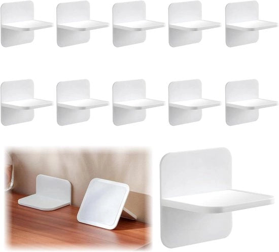 10 pezzi di sicurezza per mobili Anti-kantelhouder senza foratura (bianco)