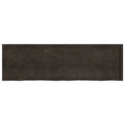 Piano Tavolo Marrone 200x60x(2-4) cm Rovere Massello Trattato 3156462