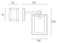 Applique in Basso da Esterno E27 in Alluminio Sovil Bianco