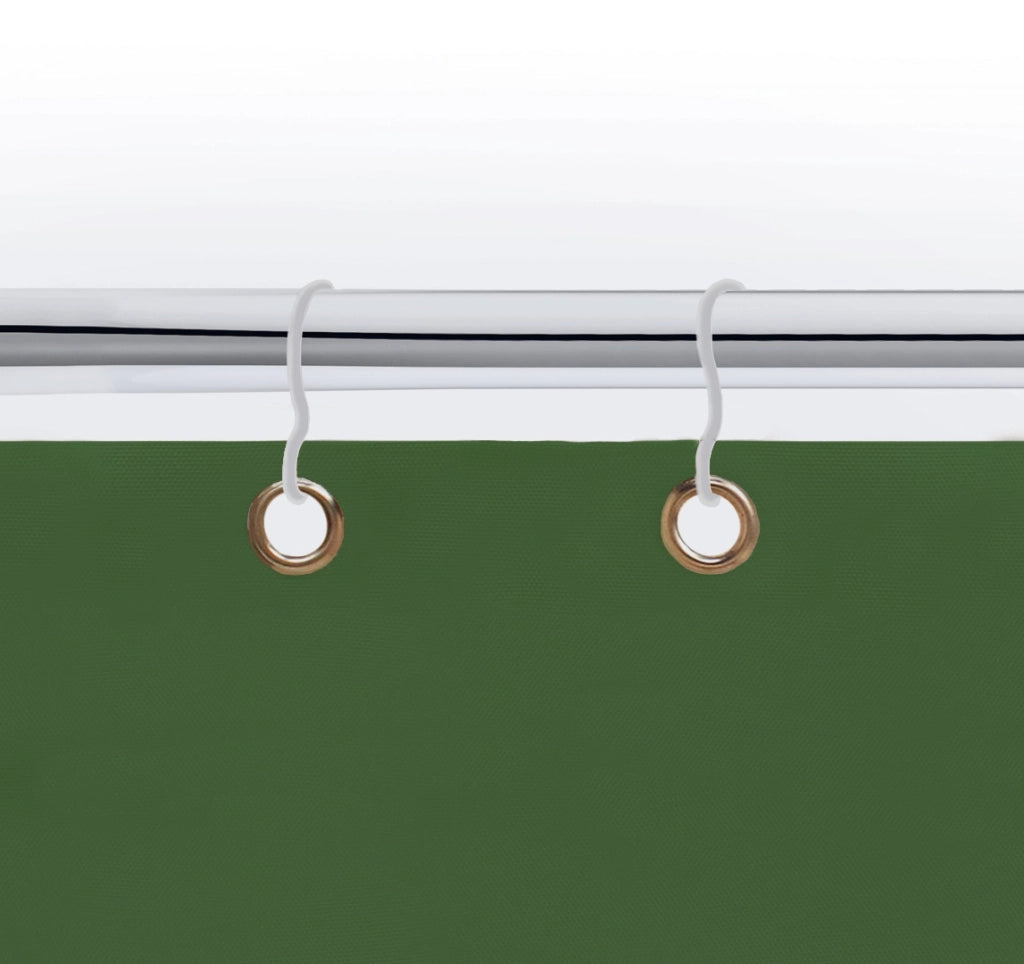 Tenda da sole tessuto resistente per balcone con anelli lavabile a caduta - Verde - 140x350 cm