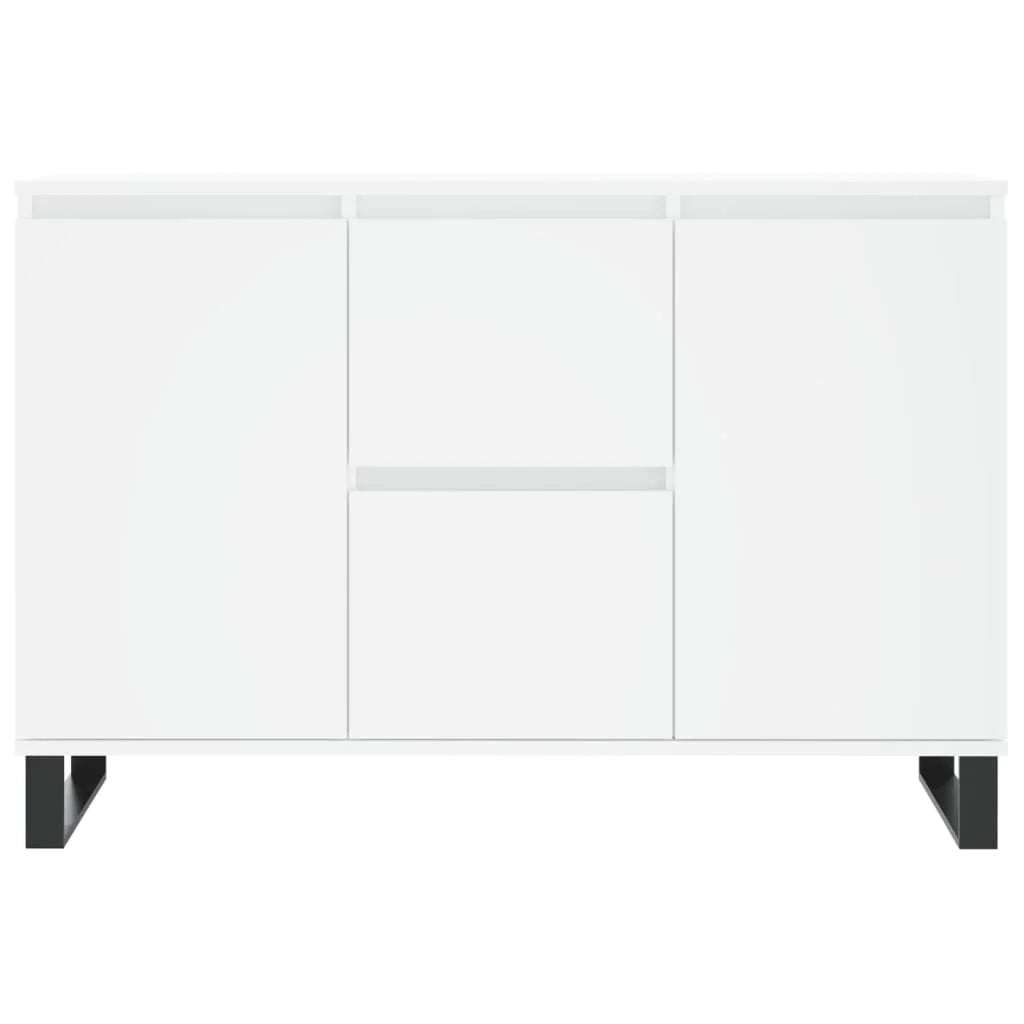 Buffet credenza cassettiera mobiletto mobile contenitore organizer per cucina soggiorno salotto 104 x 35 x 70 cm legno ingegnerizzato bianco 02_0030185