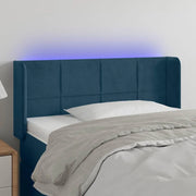 Testiera a LED Blu Scuro 103x16x78/88 cm in Velluto 3123282