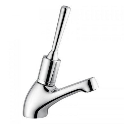 RUBINETTO LAVABO TEMPORIZZATO CON LEVA ANTISVITAMENTO- Cromo- IDRAL- pezzi 1