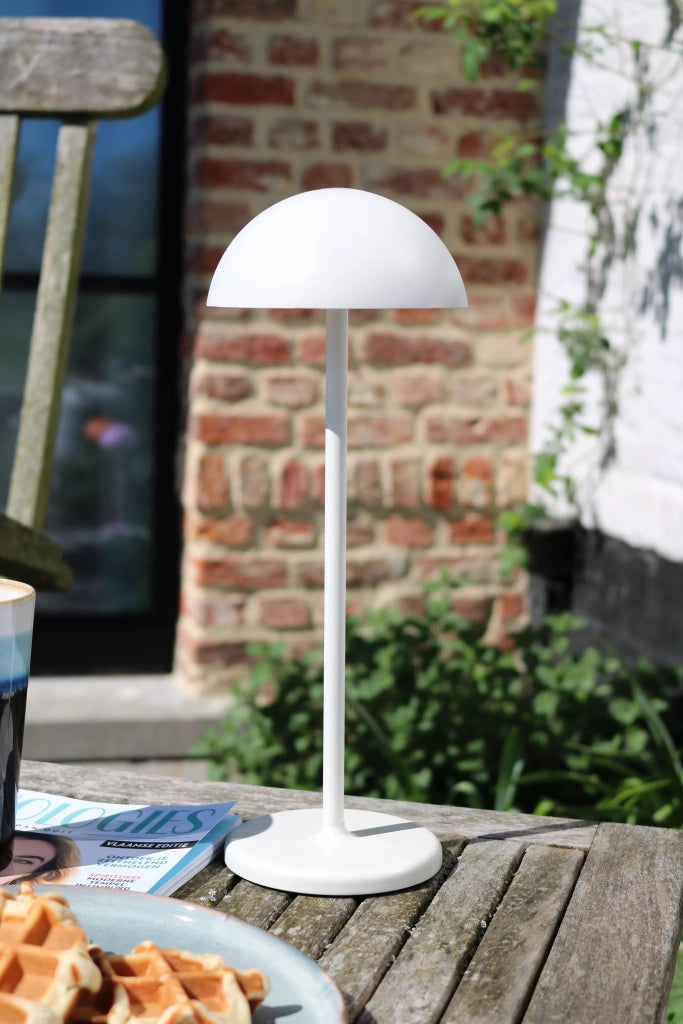 Lampada da tavolo esterna ricaricabile JOY Lucide LED 1,5W bianca
