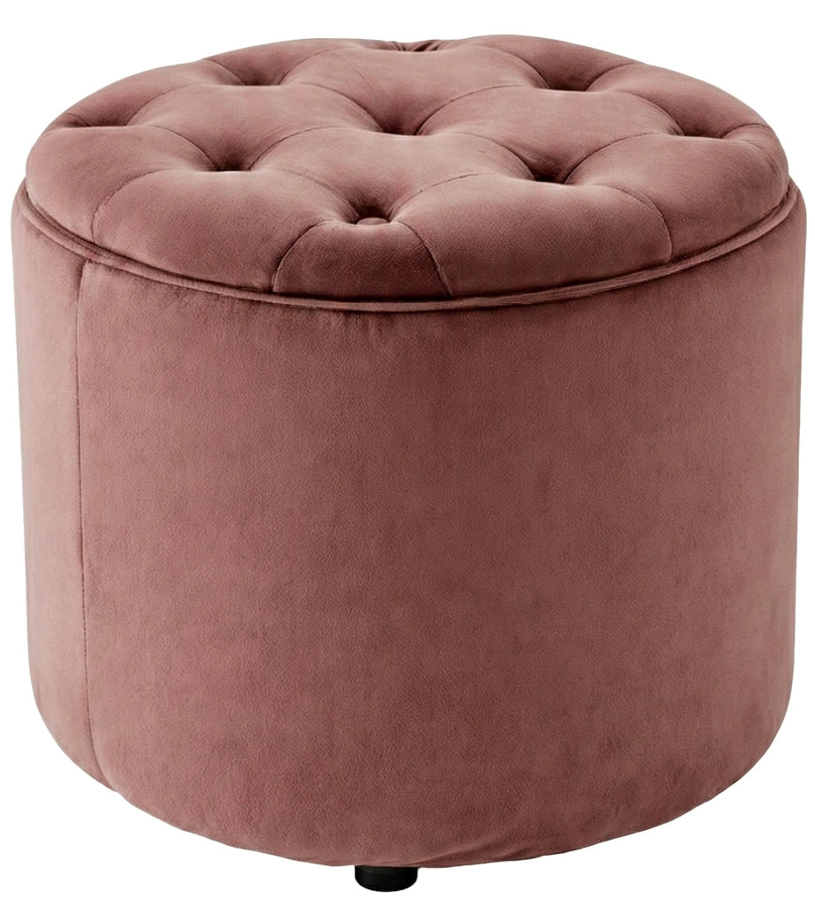 Pouf Contenitore Pantin In Velluto rosa