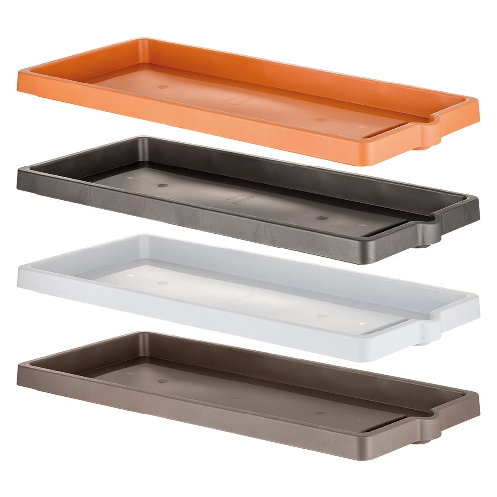 1pz sottovaso per fioriera rettangolare cm 94 x 36 x 5,5 - cappuccino cod:ferx.612818nlm