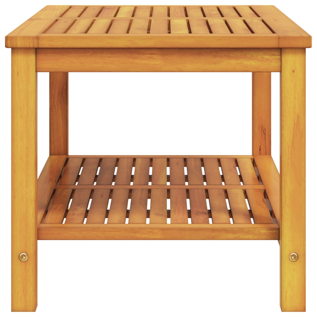 Tavolino da caffÃ¨ 90x50x45 cm in legno massello di acacia